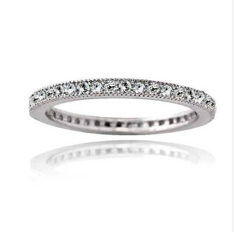 Sterling Silver Eternity Band Ring