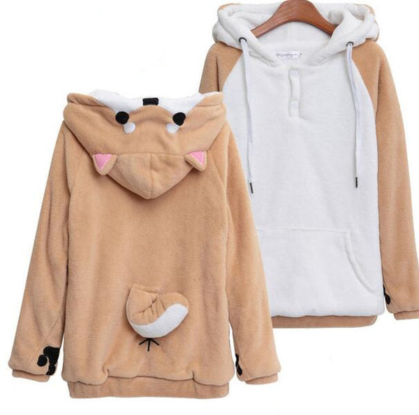 Kawaii Shiba Inu Hoodie – Introvert Palace