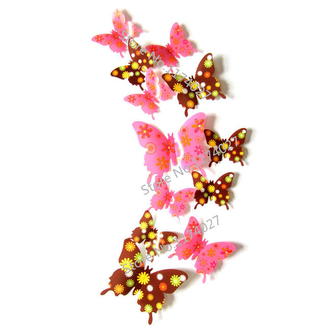 3D Butterfly Wall Stickers