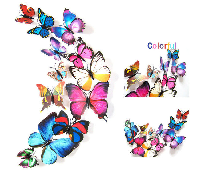 3D Butterfly Wall Stickers
