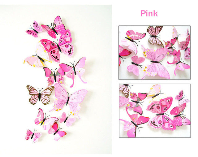 3D Butterfly Wall Stickers