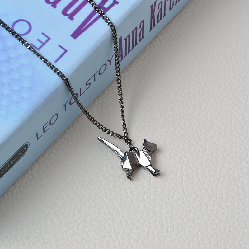 Simply Fashion - Origami Kitten Necklace