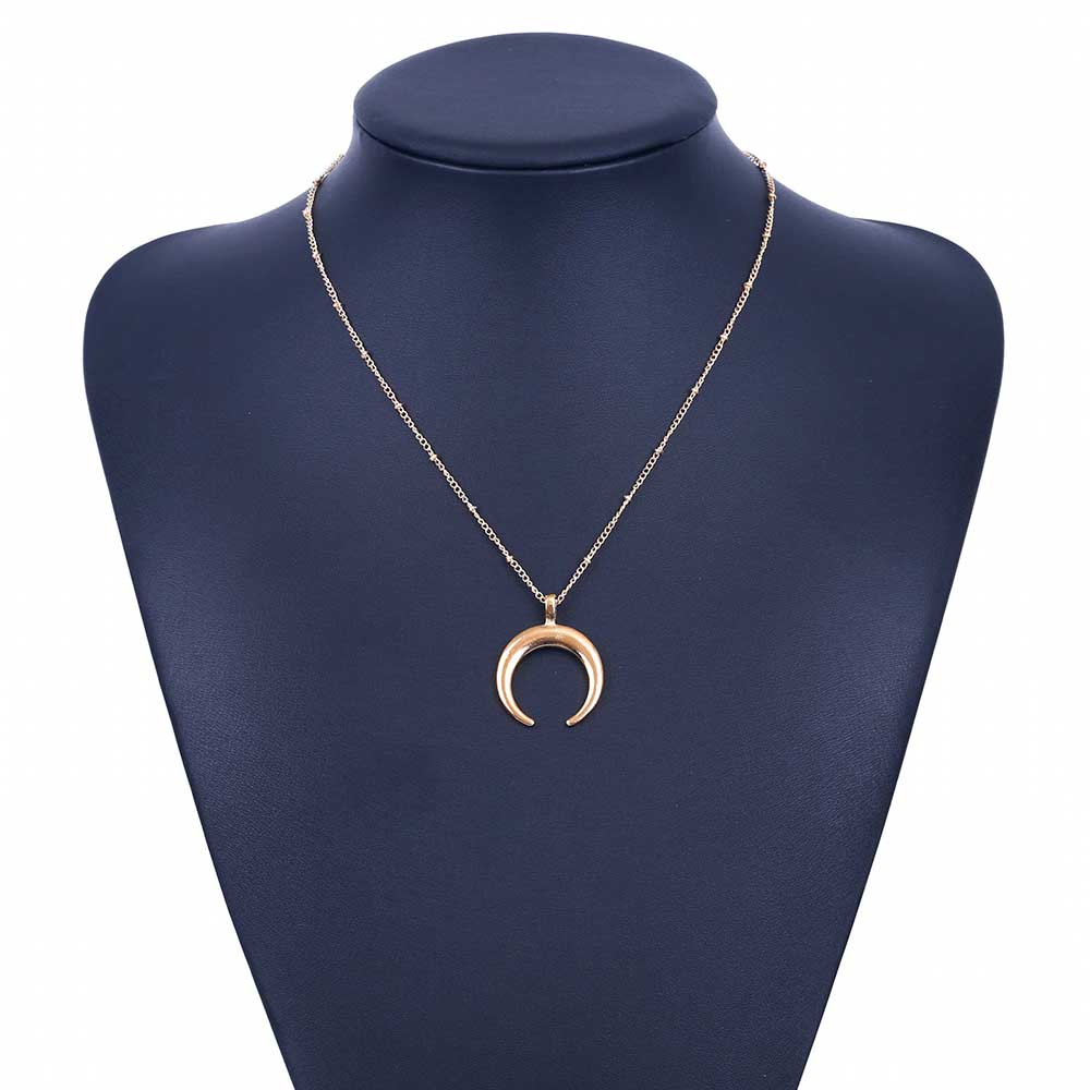 Curved Moon Necklace