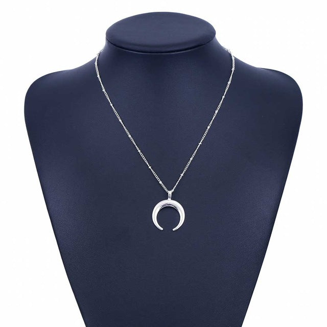 Curved Moon Necklace