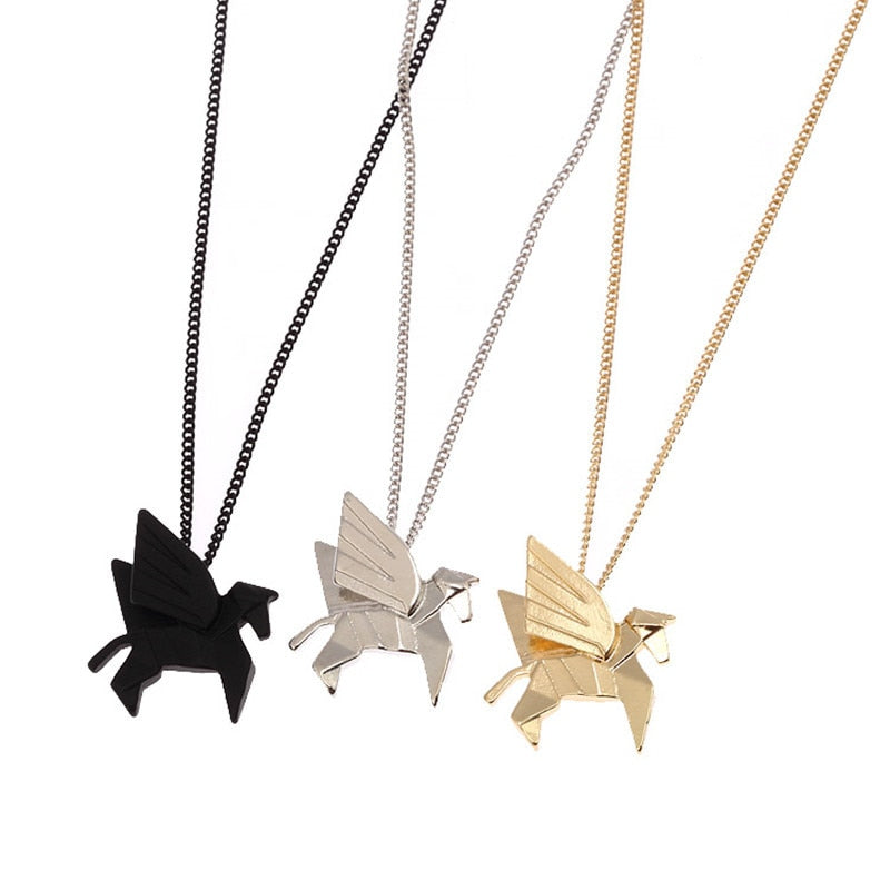 Simply Fashion - Origami Pegasus Necklace