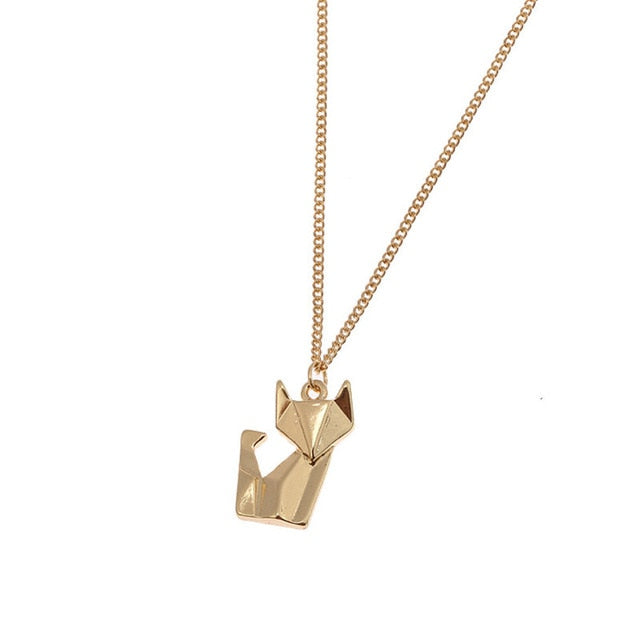 Simply Fashion - Origami Cat Necklace