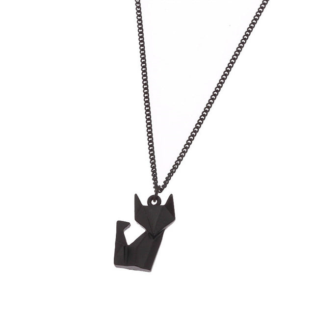 Simply Fashion - Origami Cat Necklace