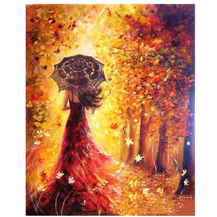 Paint by Number - Lady in Fall