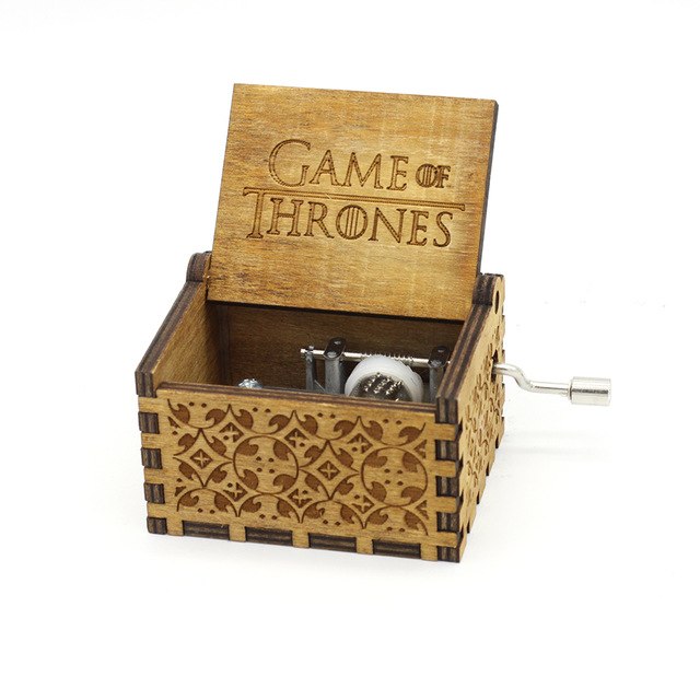 Hand Crank Wooden Music Box