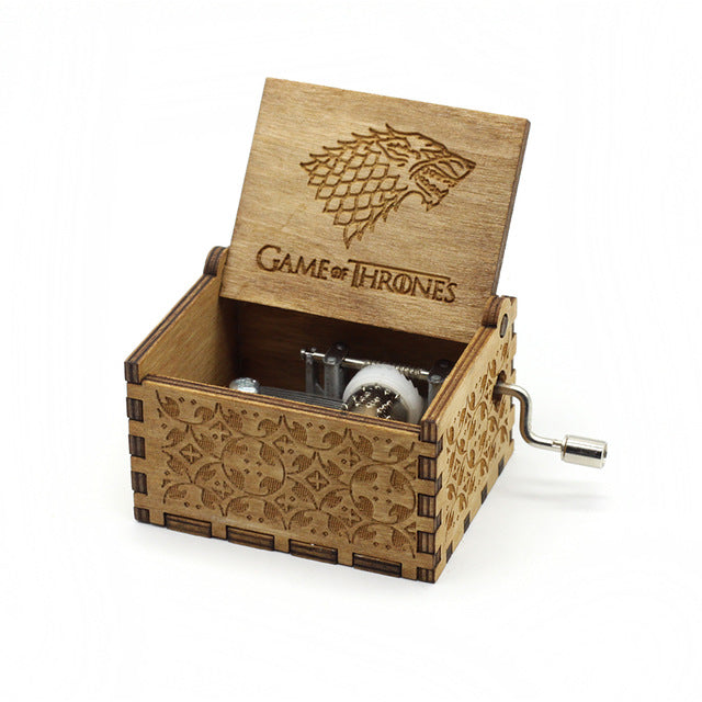 Hand Crank Wooden Music Box
