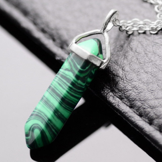 Gold/Silver Plated Opal Pendant Necklace