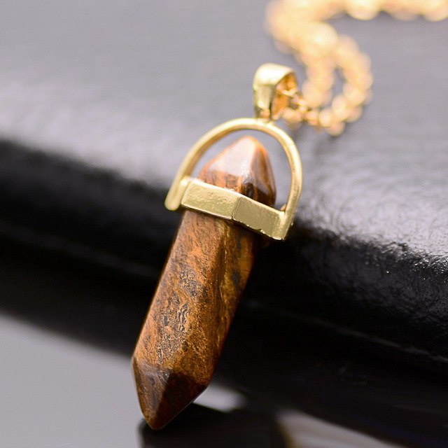 Gold/Silver Plated Opal Pendant Necklace