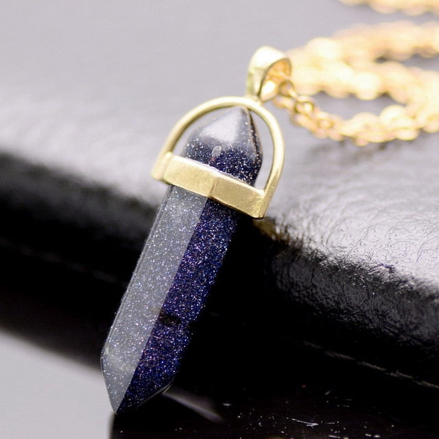 Gold/Silver Plated Opal Pendant Necklace