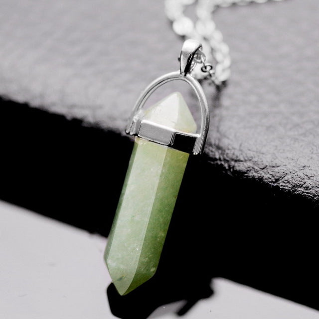 Gold/Silver Plated Opal Pendant Necklace