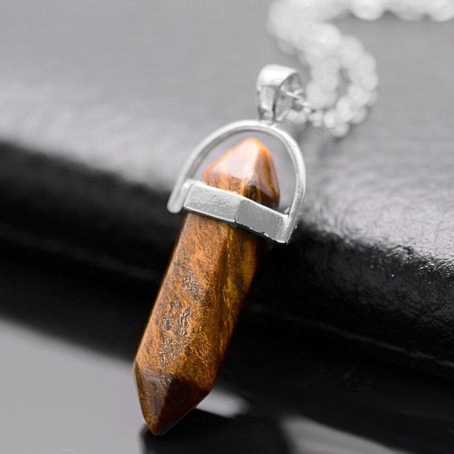 Gold/Silver Plated Opal Pendant Necklace