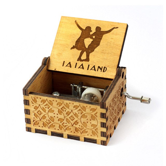Hand Crank Wooden Music Box