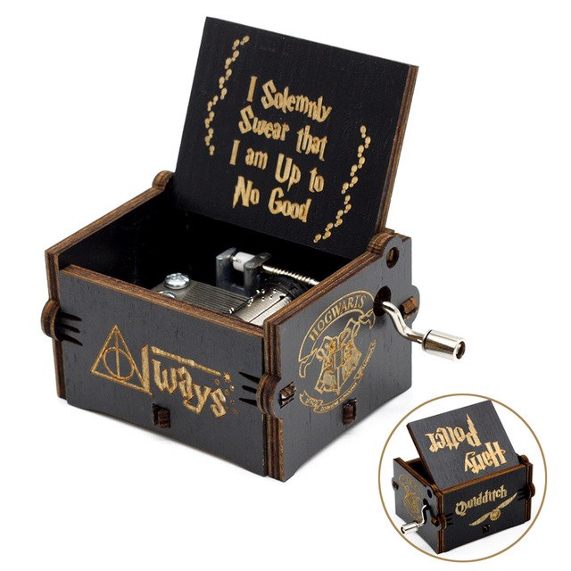 Hand Crank Wooden Music Box