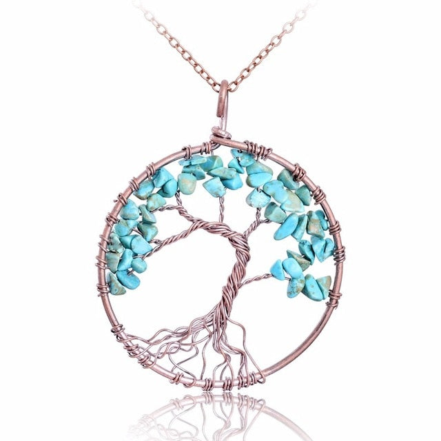 Tree of Life Stone Necklace