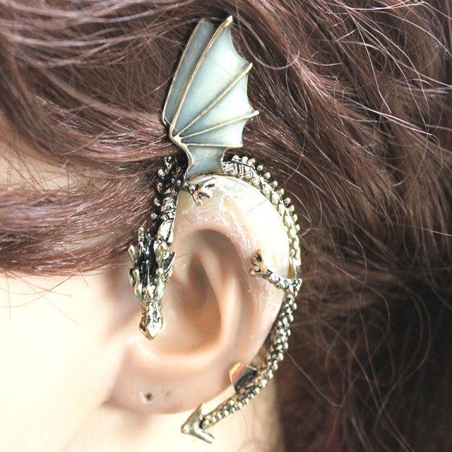 Antique Growing Dragon Ear Cuff