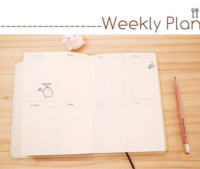 2017-2018 Molang the Rabbit Daily Planner