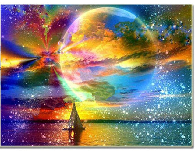 New! Diamond Painting - DIY Fantasy Landscape