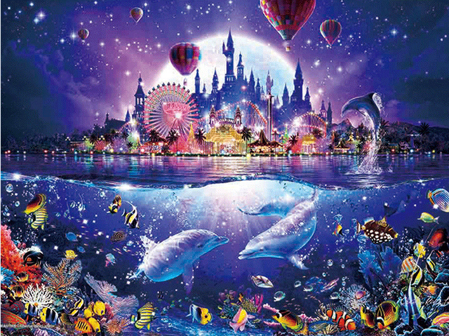 New! Diamond Painting - DIY Fantasy Landscape