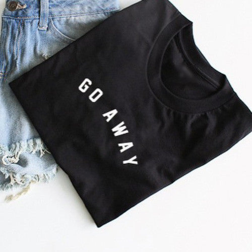 Go Away Women TShirt Introvert Palace
