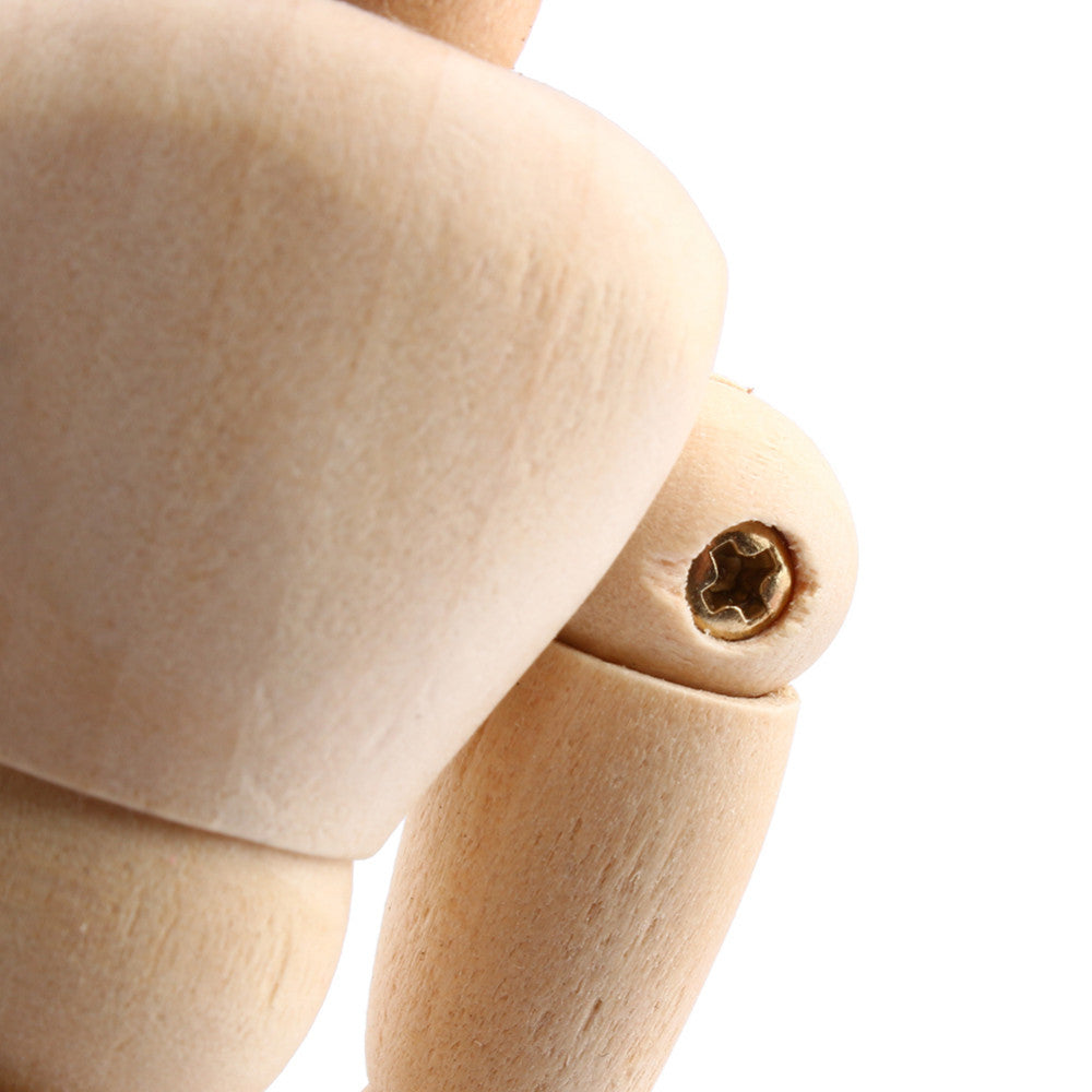 Artist Movable Limbs Wooden Toy
