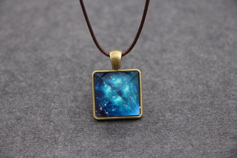 Glow in the Dark Pyramid Necklace Pendant