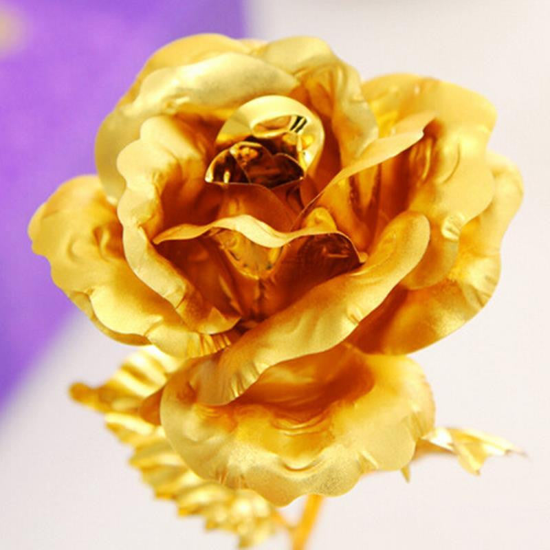24k Gold Plated Foil Rose - With Box