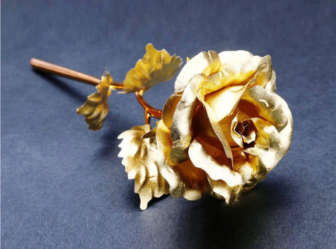 24k Gold Plated Foil Rose - With Box