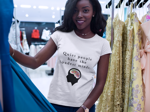 "Quiet People" Short-Sleeve Unisex T-Shirt (White)