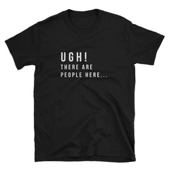 "Ugh!" Short-Sleeve Unisex T-Shirt (Black/Navy)