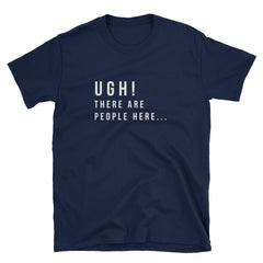"Ugh!" Short-Sleeve Unisex T-Shirt (Black/Navy)