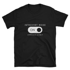 "Introvert Mode" Short-Sleeve Unisex T-Shirt (Black/Navy)
