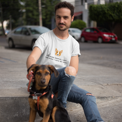 "I Love My Dog" Short-Sleeve Unisex T-Shirt (White)