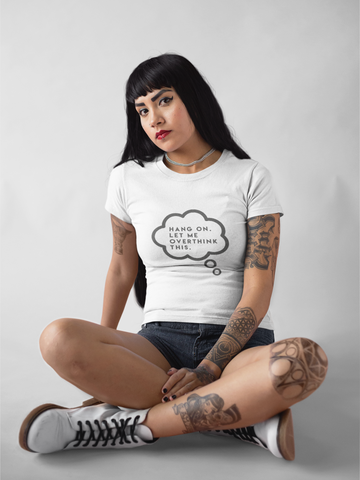 "Overthink" Short-Sleeve Unisex T-Shirt (White)