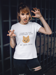 "We Have Cats" Short-Sleeve Unisex T-Shirt (White)