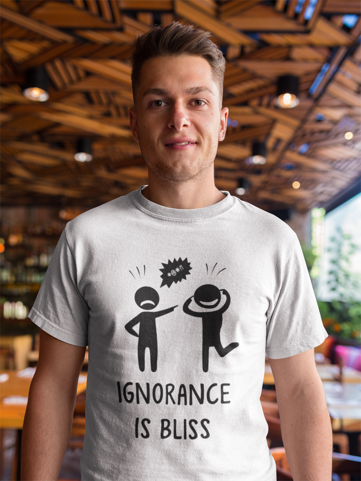 farvning slap af Erobring Ignorance Is Bliss" Short-Sleeve Unisex T-Shirt – Introvert Palace