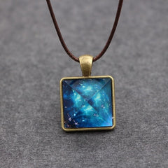 Mystery from within - Pyramid Pendant Geometric Necklace