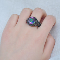 Shining Flower Cubic Zircon Ring