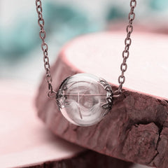 Various Real Flower Dandelions Necklaces