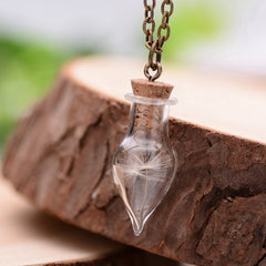 Various Real Flower Dandelions Necklaces