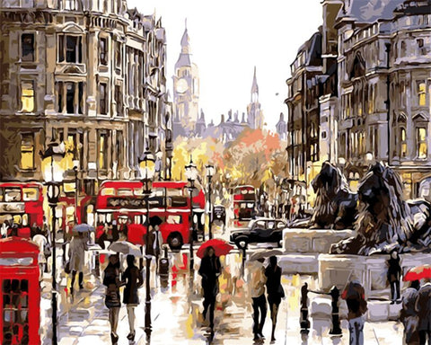 Paint by number - Rainy London