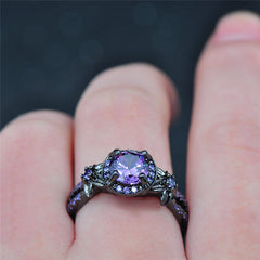 Charming Stone Purple Zirconia Ring