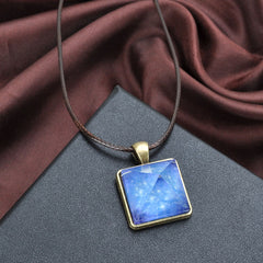 Mystery from within - Pyramid Pendant Geometric Necklace