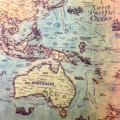 Retro World Map Poster