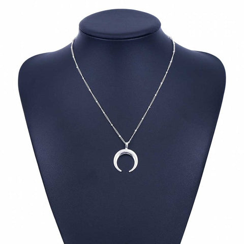 Curved Moon Necklace