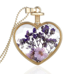 Dry Pressed Real Flowers Lockets