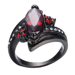 Marquise Cut Ruby Red Ring